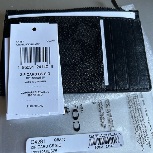Coach Zip card wallet - Picture 6 of 6